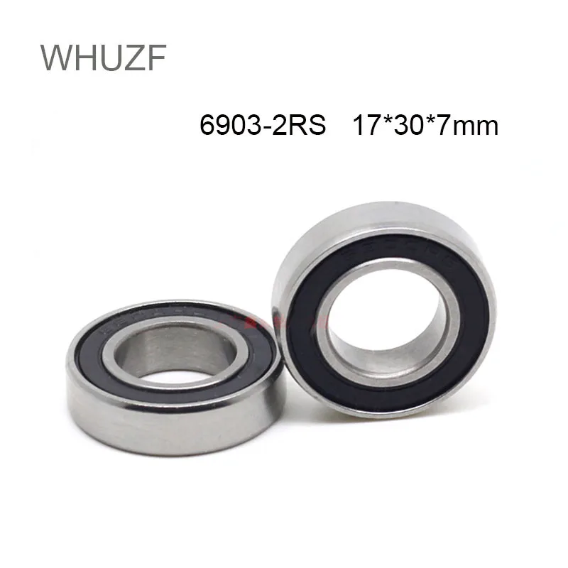 

WHUZF Free Shipping 6903-2RS Deep Groove Bearing ABEC-1 10/20/50Pcs 17x30x7mm Thin Section 6903 RS Ball Bearings 6903RS 61903 RS