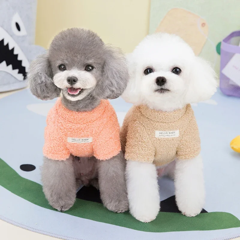 

Winter Warm Dog Sweater for Small Dogs Plush Dog Clothes Soft Puppy Coat Jacket Chihuahua Teddy Puppy Clothes Dog Supplies