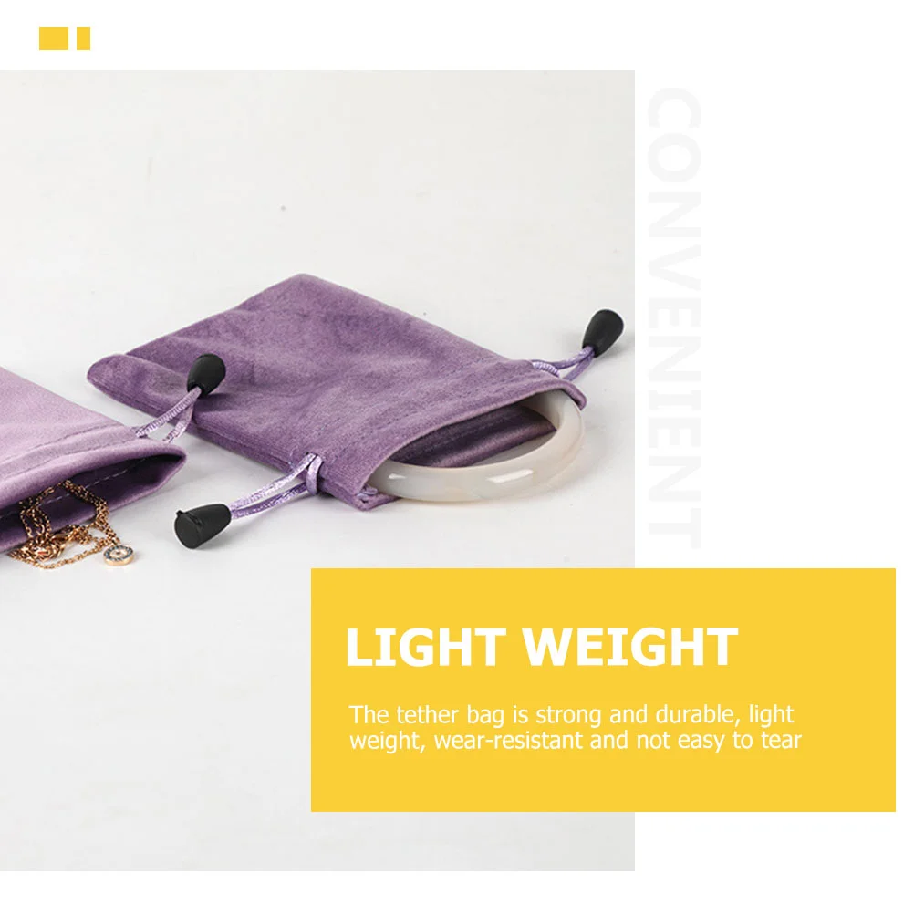 5 шт. бархатная сумка для ювелирных изделий женская косметичка контейнер