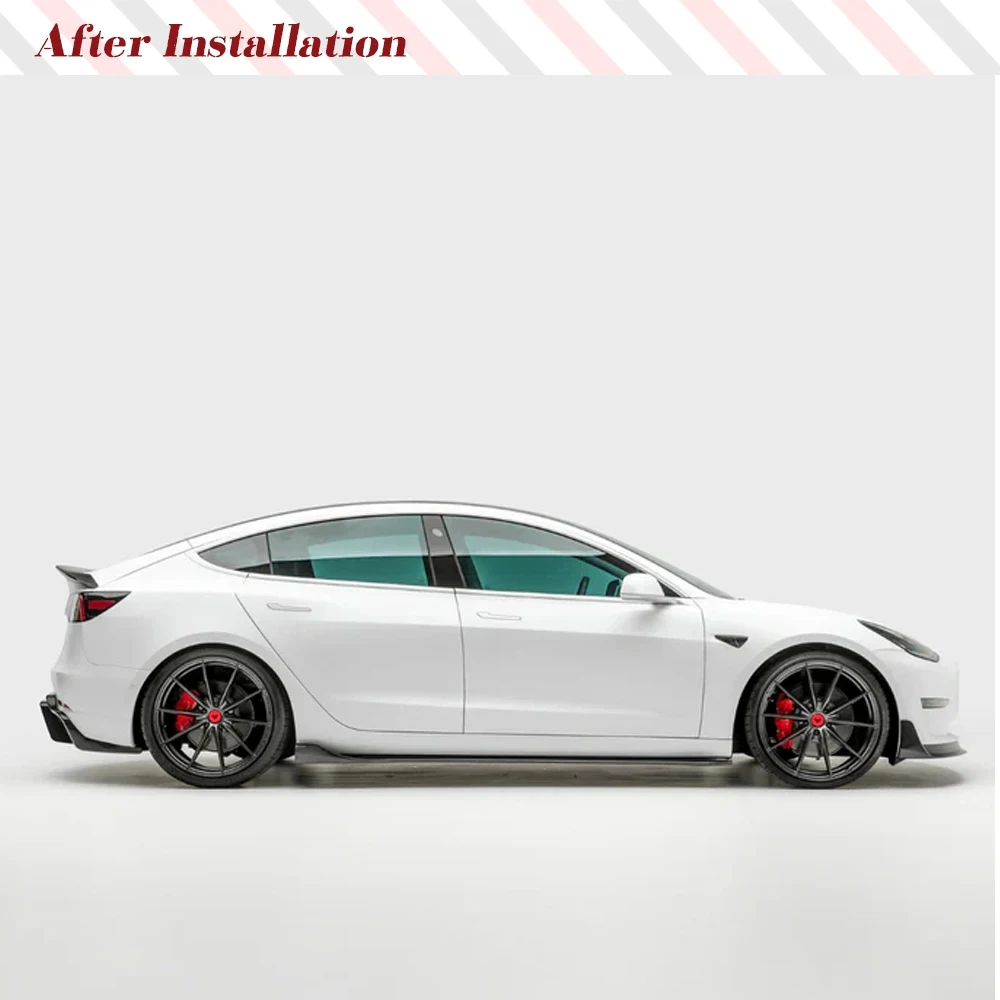 Передний бампер для губ Tesla Model 3 2018-2023 настоящая Автомобильная передняя губа