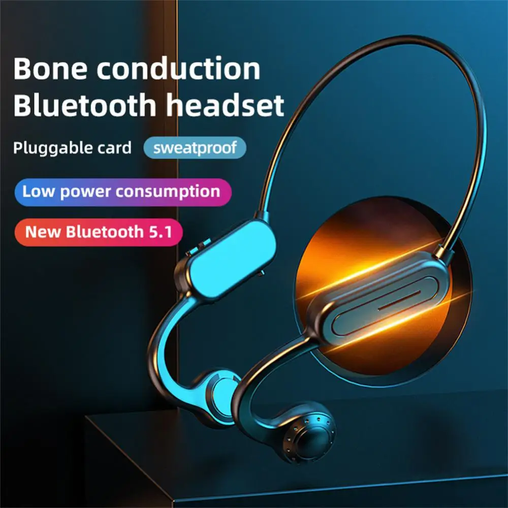 

Support Tf Card Wireless Bluetooth-compatible Headphone 180mah 1.5 H Charging Time Waterproof Tws Earbuds Music Headset