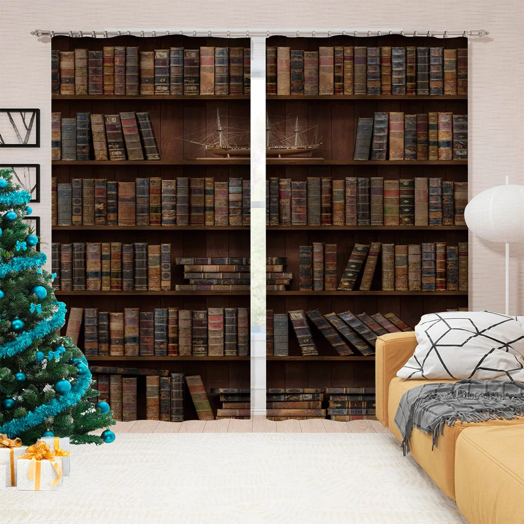 

Classical Wooden Bookshelf Curtains for Living Room Luxury Elegant Room Ornaments Medieval Bedroom Decoration Door Beads