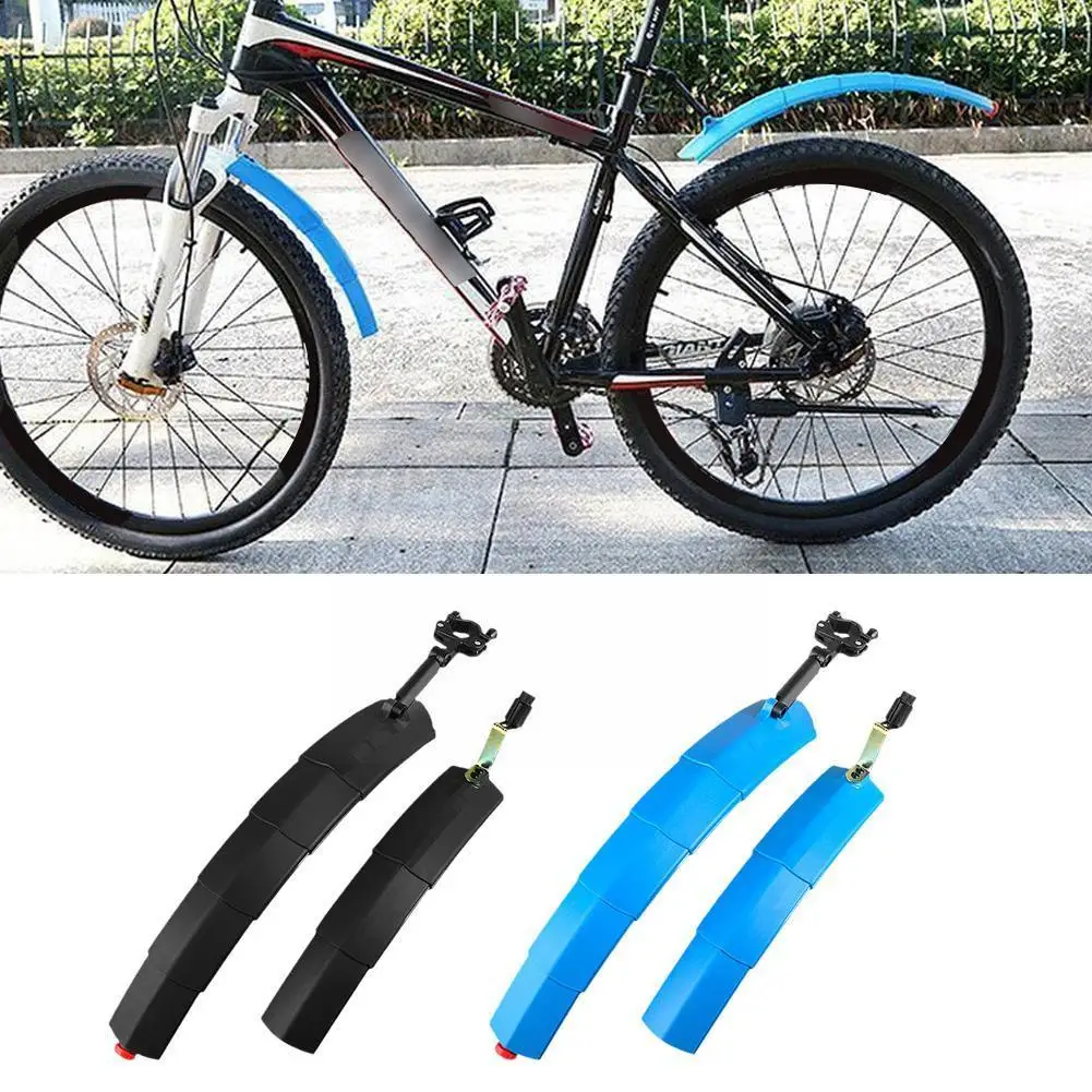 

WEST BIKING Bike Fenders With Taillight Telescopic Bike Rear Accessories Bike Mudguards MTB Fenders Cycling Front Light Tai H8E3