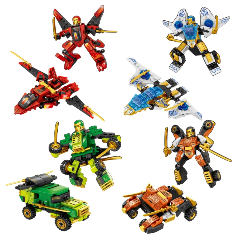 Мини-модель Disney Ninja Warriors механические доспехи блоки героев совместимые с Technic Anime