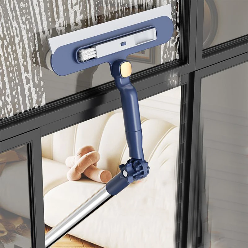 

Экологичный Двусторонний Вращающийся Скребок Для Мытья Окон С Длинной Ручкой И Лезвием – Без Царапин – Многофункциональный Ин...