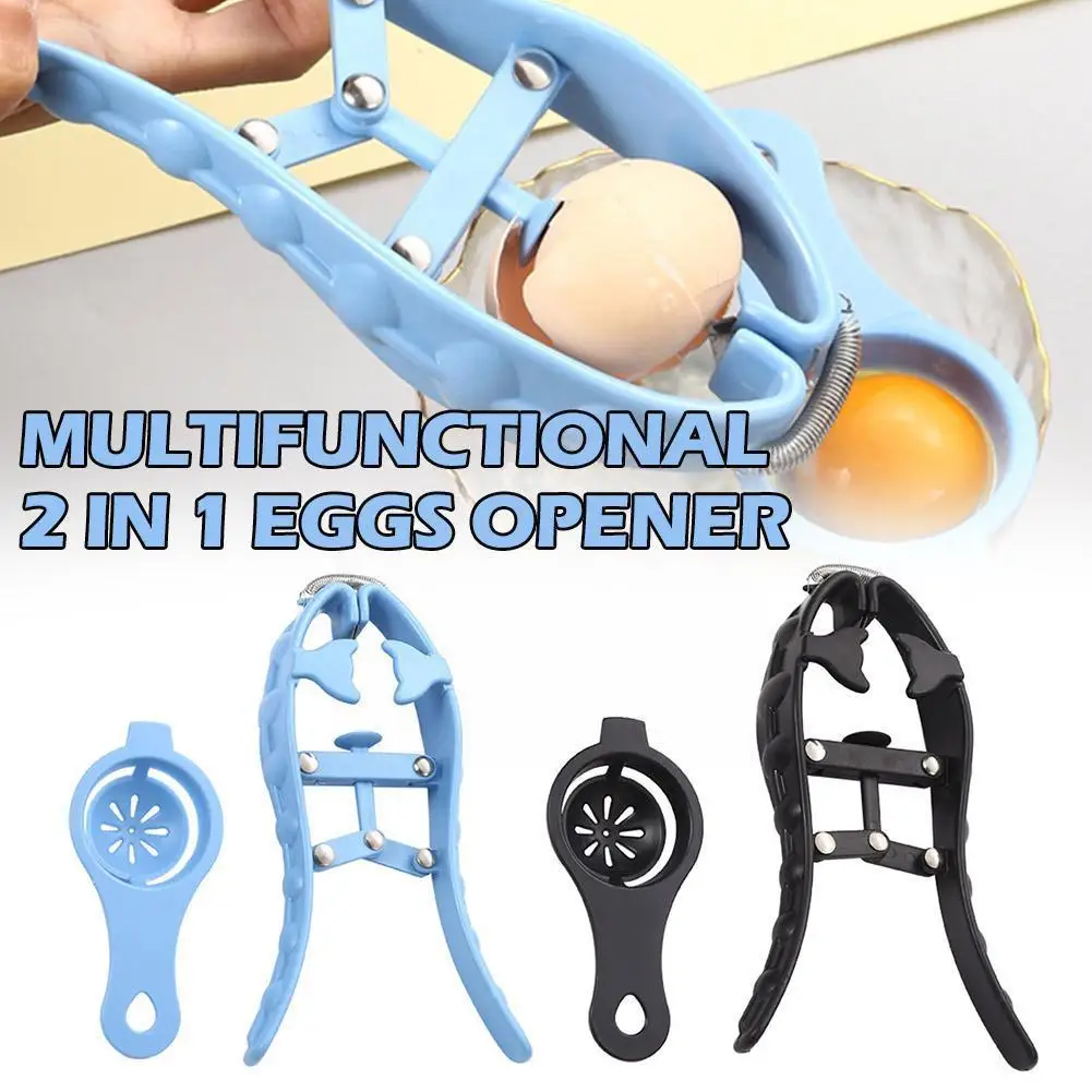 

Multifunctional 2 In 1 Eggs Opener Egg Separator Automatic Egg Cracker For Egg Separator Tool Eggshell Cutter Kitchen G P2t7
