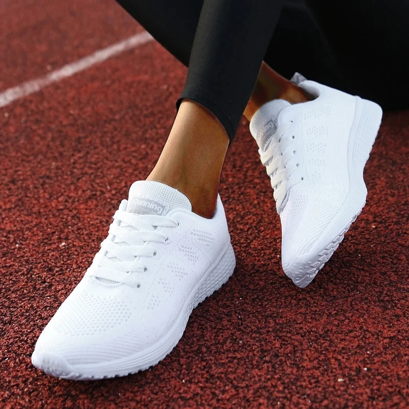 Casual Shoes Flats Air Mesh Breathable Trainers Ladies Shoes Women's Sneakers Female Sneakers Women Shoe Basket Tenis Feminino