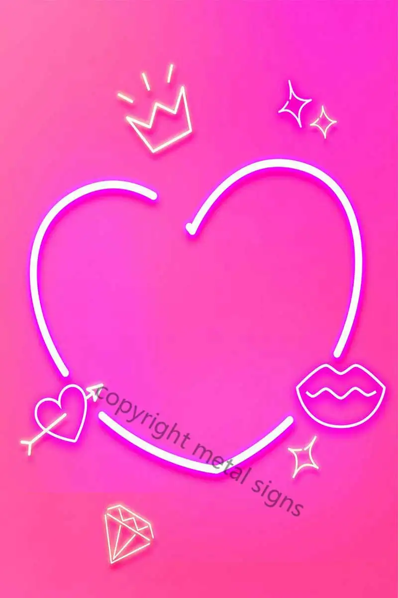 

Неоновая Ретро винтажная металлическая вывеска Love Heart, жестяные таблички, Настенный декор, неоновая вывеска для мужчин, пещера, кафе, паба, д...