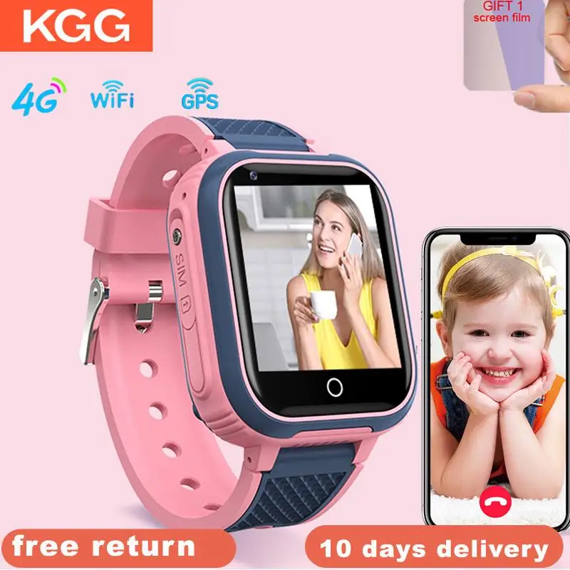 

KGG LT21 4G Смарт-часы для детей GPS WIFI Видеозвонок SOS IP67 водонепроницаемые детские Смарт-часы камера монитор трекер локатор телефон часы