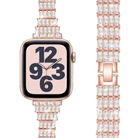 metal diamond bracelet for apple watch band 45mm 41mm women luxury diamond strap for iwatch 7 6 54 se 44mm 42mm 40mm 38mm correa