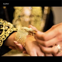 algeria wedding bridal gold plated bangles women open cuff bracelets royal coin moroccan jewelry bangles arabic luxury jewelry