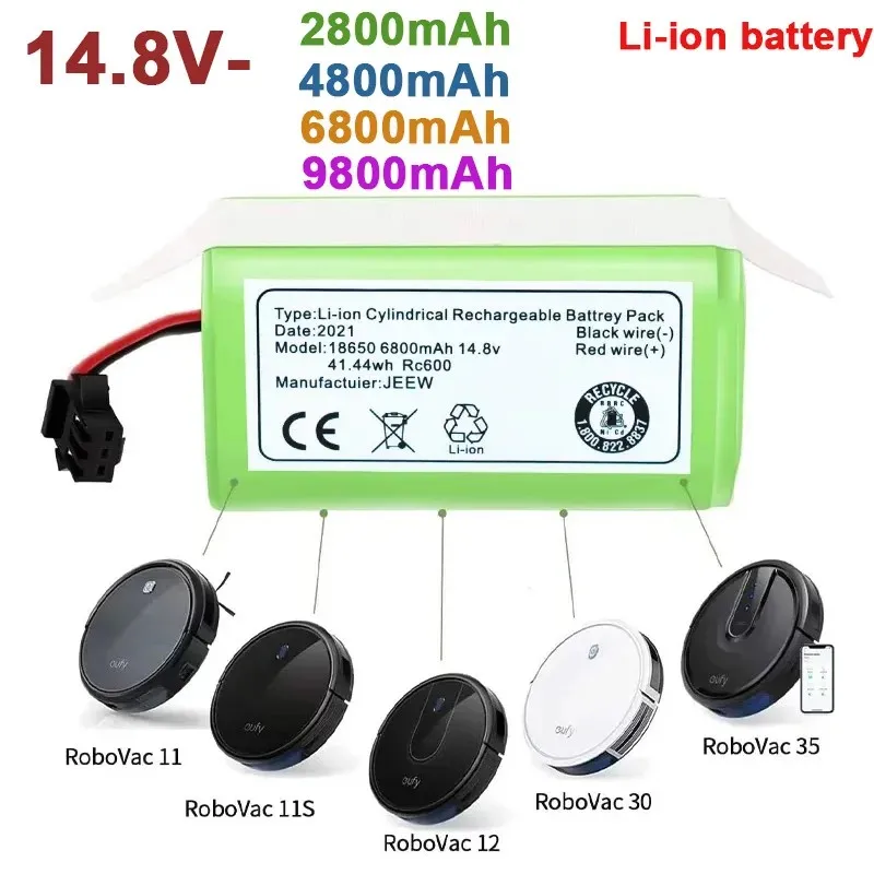 

Free delivery 4S1 full capacity original 14.8V9800Mah lithium-ion battery for ILIFE A4 A4s V7 A6 V7s Plus Robotic vacuum cleaner