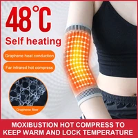 2 pcs self heating elbow support pad arm compression support elbow sleeve protector for tendonitis tennis outdoor activities