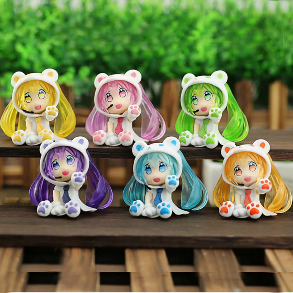 

Anime Hatsune Miku Mini Kawaii Q Posket Action Figure PVC Model Singer Manga Statue Collection home Decor Lovely kid adult Gift