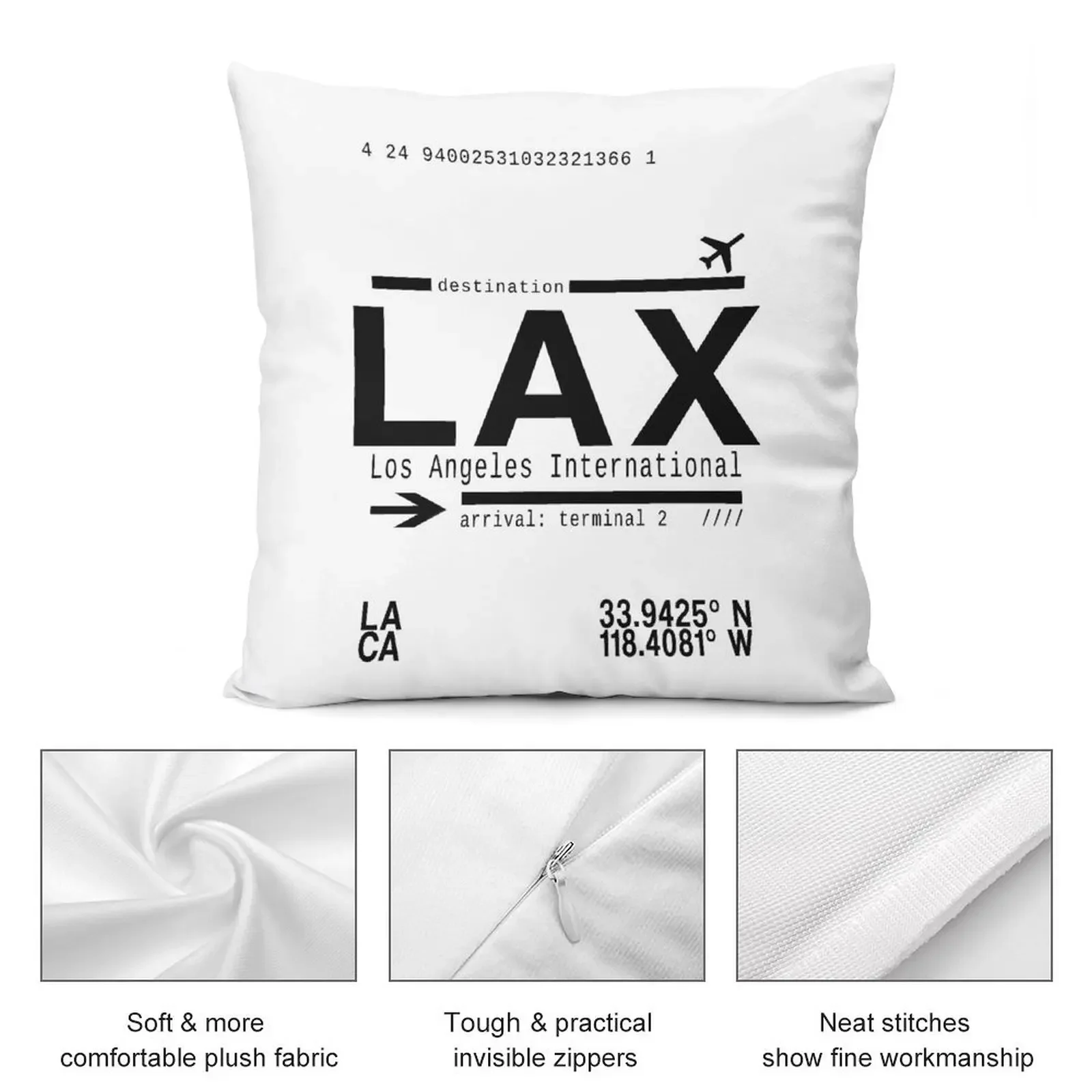 LAX Los Angeles International Airport Подушки Рождественские декоративные подушки Чехлы