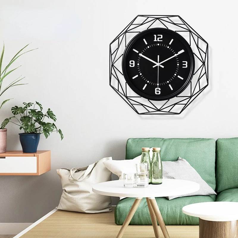 

Large Wall Clock Modern Design Nordic Watches Wall Home Decor Metal Luxury Clocks Living Room Decoration Reloj De Pared