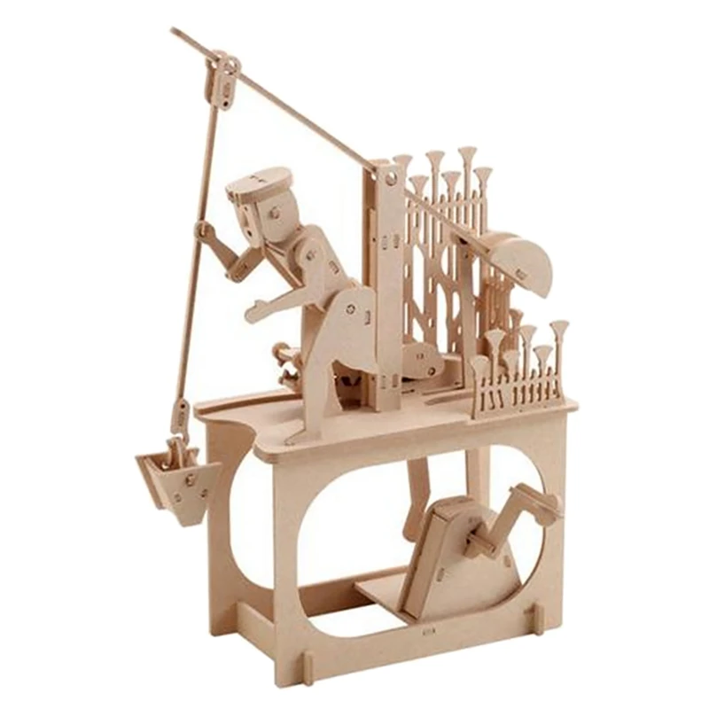 

New Wooden 3D Assembled DIY Puzzle Wooden Mechanical Transmission and Model Assembled Toy Gifts Puzzles E