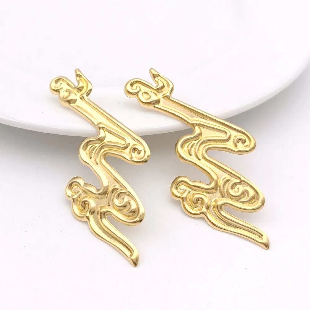 

20 шт. 35*50 мм золотой цвет молния филигранные оболочки разъемы металлические ремесла подарок украшения для волос аксессуары древняя Мода Dec