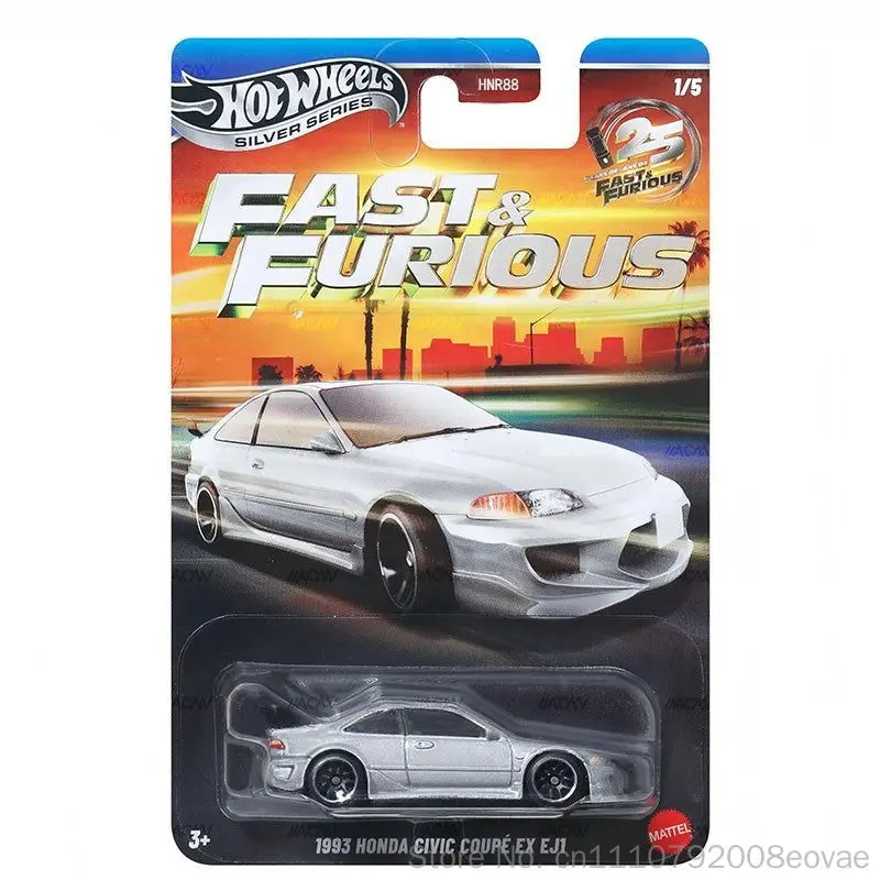 Фото Новая коллекционная модель автомобиля Hot Wheels Silver Series 2026: Honda, Dodge Charger, Mitsubishi Eclipse. Подарок для любителей коллекционирования. №2