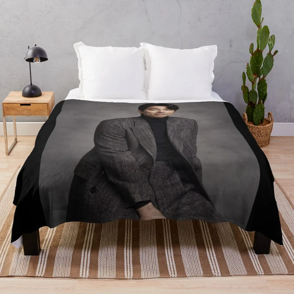 

Handsome Gong Yoo Throw Blanket Decorative Blankets