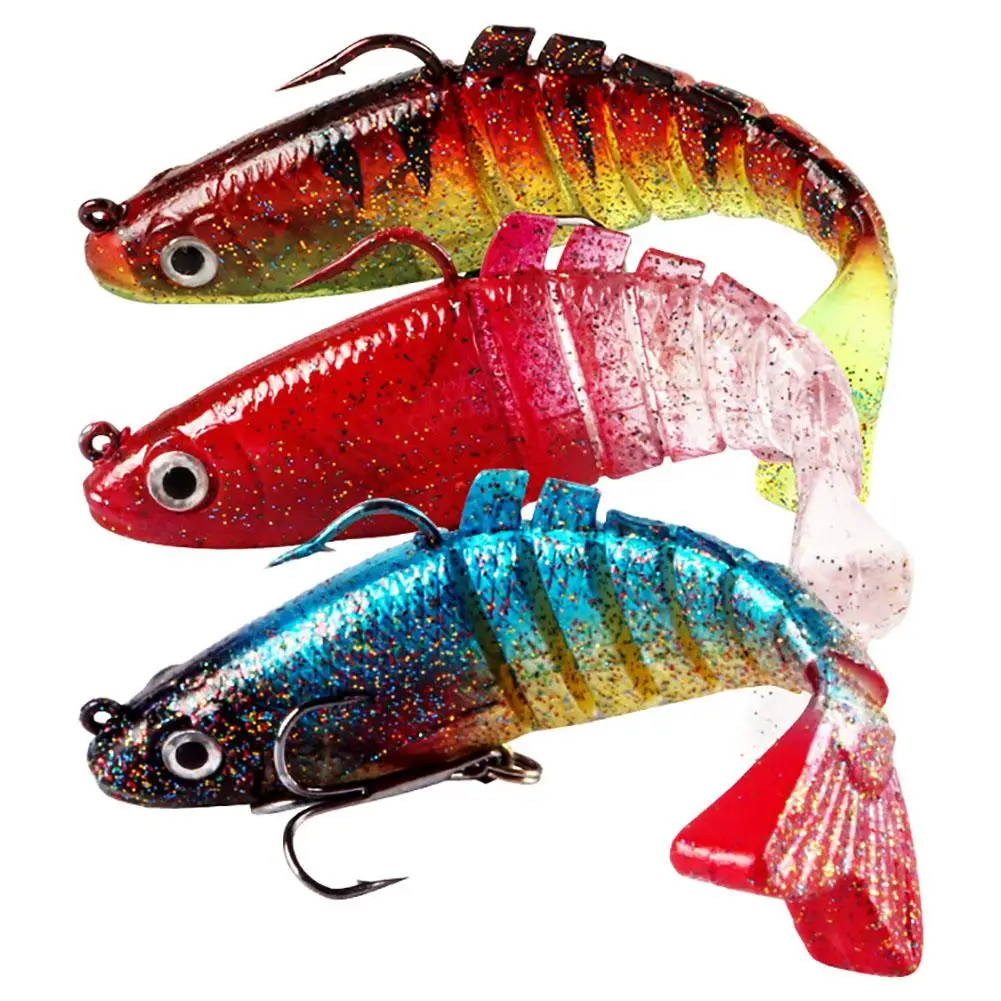 

Fishing Lures For Bass Trout 9cm/15g Multi Jointed Swimbaits Bionic Realistic Multi Sections Lures Fishing Tackle