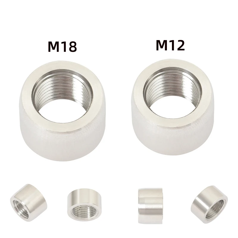 

M18*12 M12*1.2 Stainless Steel Nut For Motorcycle Exhaust Escape System Pipe Oxygen Sensor Welding Install The Sensor Nut Base