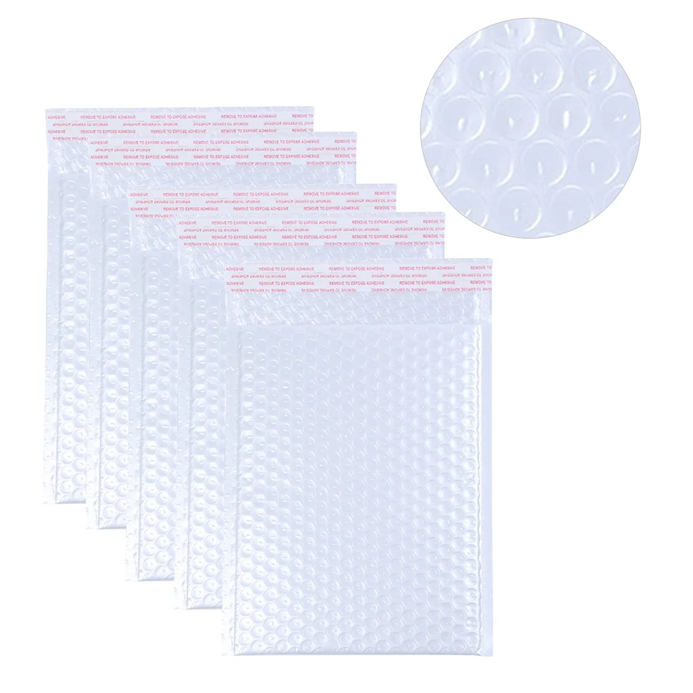 

50 Pcs Bubble Bag Shockproof Clear Envelope Pouch Garment Express Delivery Packaging