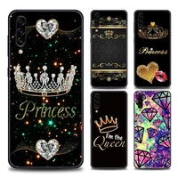 phone case for samsung a10 a20 a30 a30s a40 a50 a60 a70 a80 a90 5g a7 a8 2018 soft case cover cute mom queen princess crown