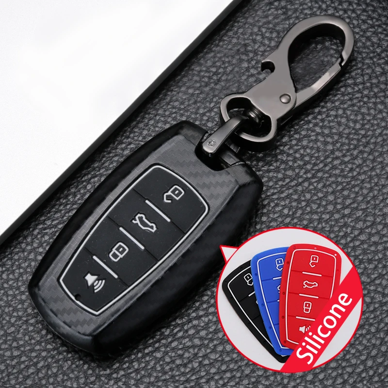 

ABS Carbon fiber Car Remote Key Cover Case For Haval F7 F7X Coupe H6 H7 H9 GMW H6 H2 H2s 2019 2020 Smart Fob Key Protect Shell