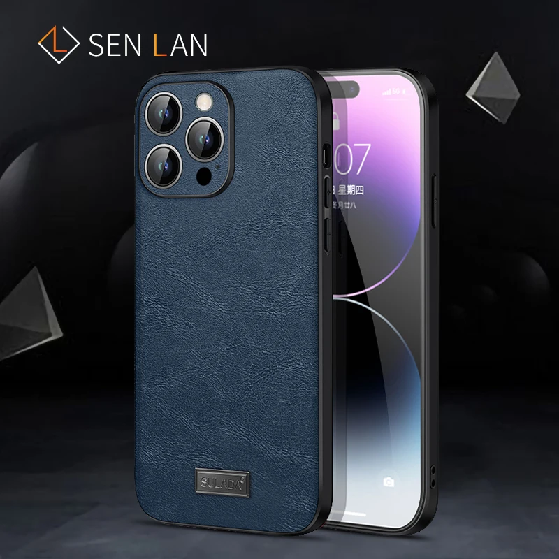 

Lens Protection Luxury Leather Texture Case For Iphon 14 Plus 12 13 Mini 11 Pro Max Shockproof Antidrop Cover For iphone XS XR 8