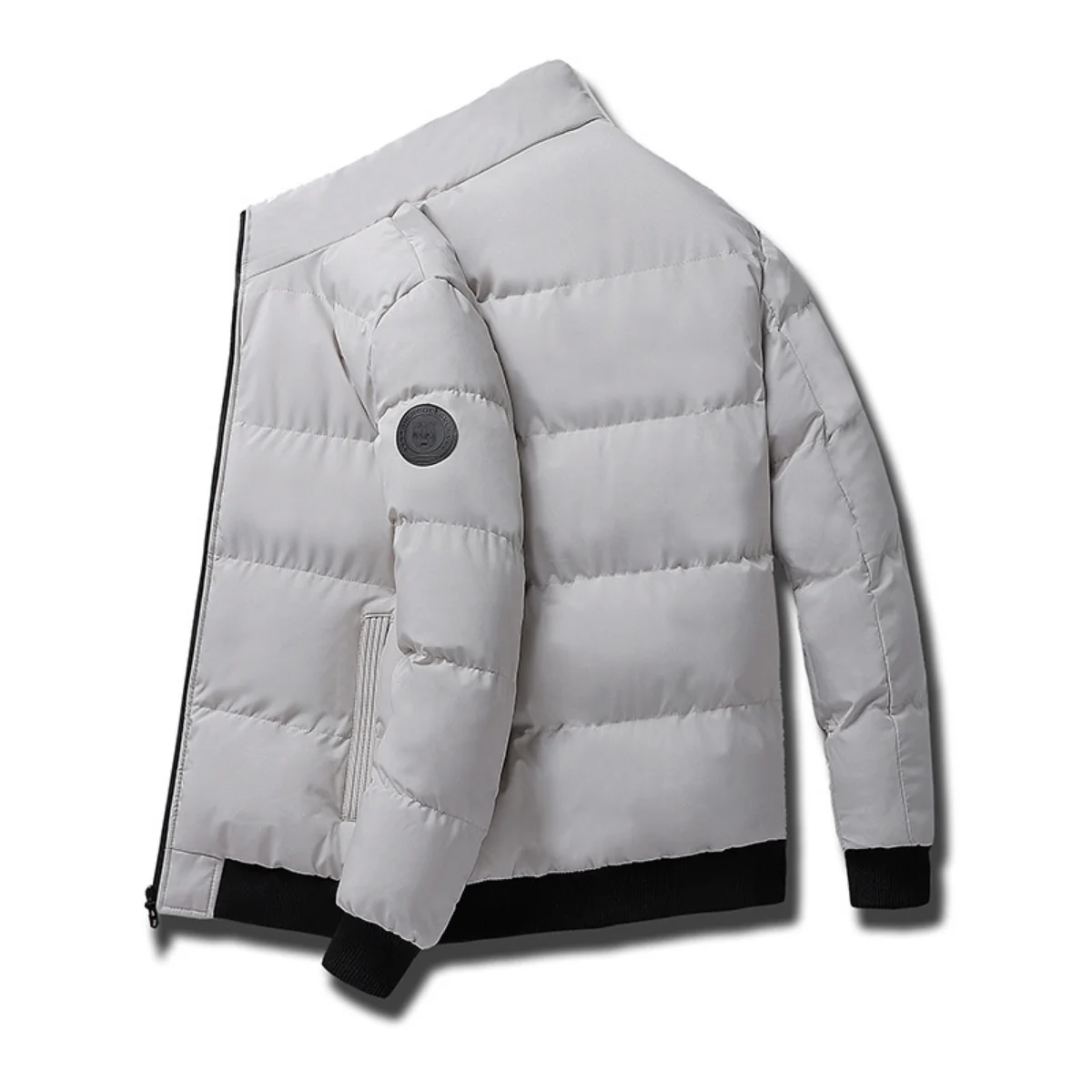 New High Quality Down Cotton Men 2022 Winter with Velvet and Thick Wind Proof Warm Men Young Casual Simple Down Jacket Coat