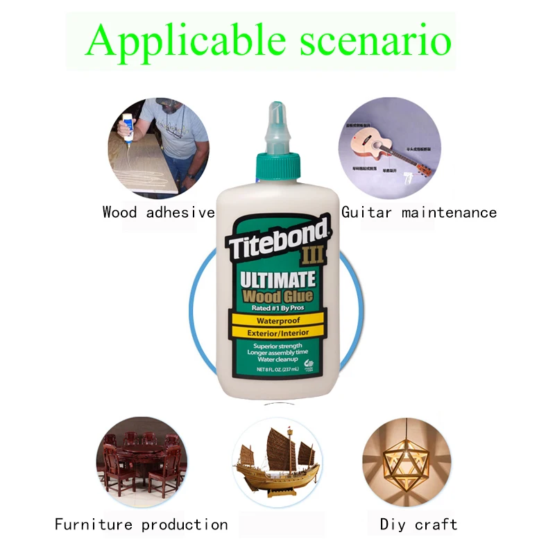 Клей для деревообработки Titebond Ultimate III 946 мл 1 шт. деревянной мебели стульев гитар и