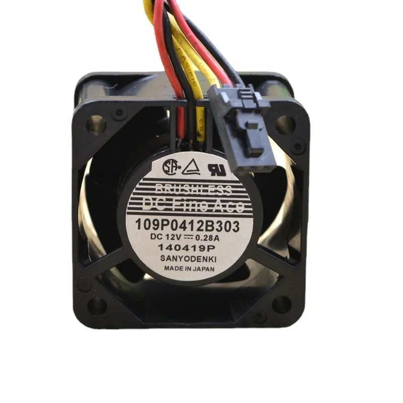 Новый вентилятор охлаждения процессора для Sanyo 109P0412B303 12В 0.28A Компьютерный Вентилятор с шарикоподшипником 4028 40x40x28mm