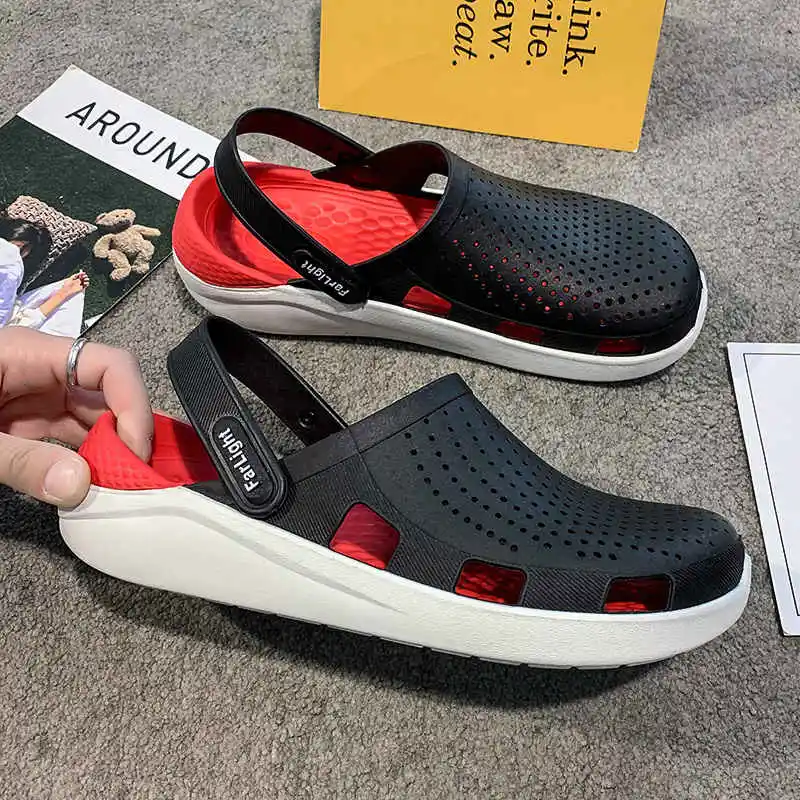 Кроссовки мужские резиновые прочные сандалии носки пляжные тапочки теплая белая