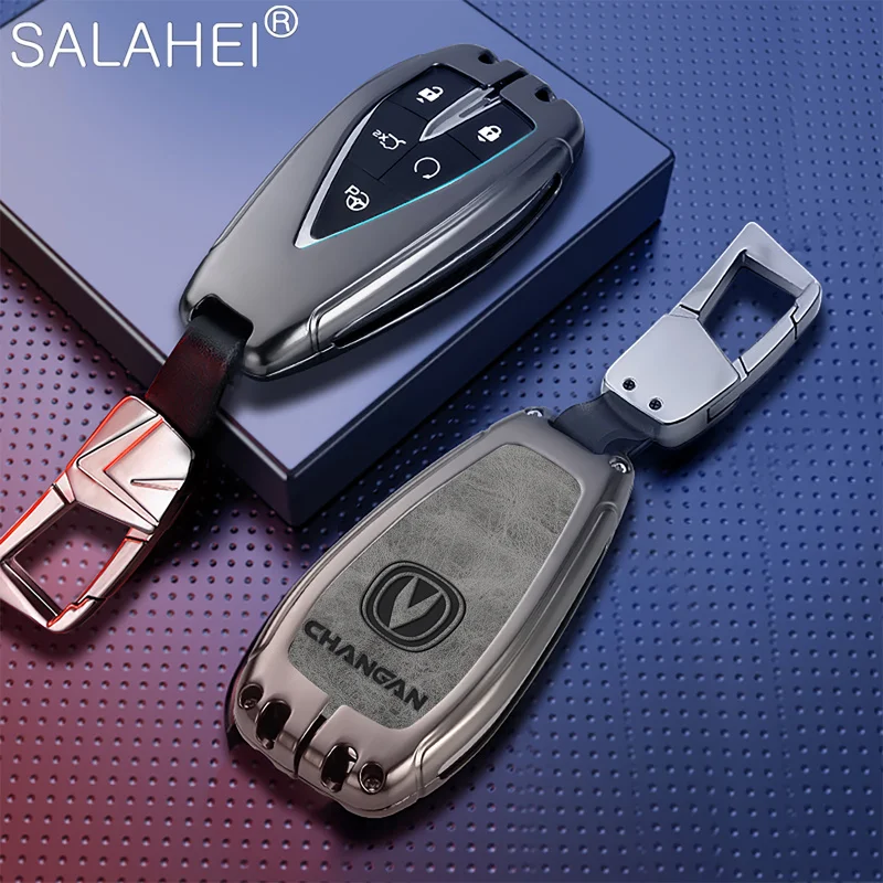 

Zinc Alloy Car Key Case Cover Shell Holder Protection For Changan CS35Plus CS55Plus CS75Plus 2019 2020 Auto Interior Accessories