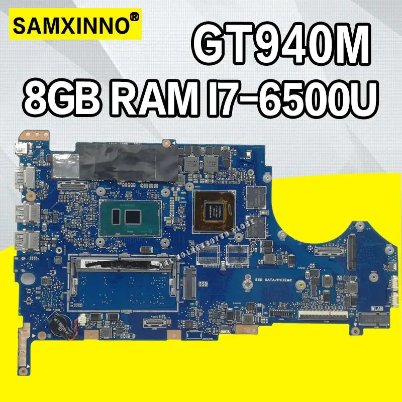 

Q524UQ Laptop Motherboard Q524U Q524UQ For Asus Fully tested 8G RAM I7-6500U 2GB Graphics card