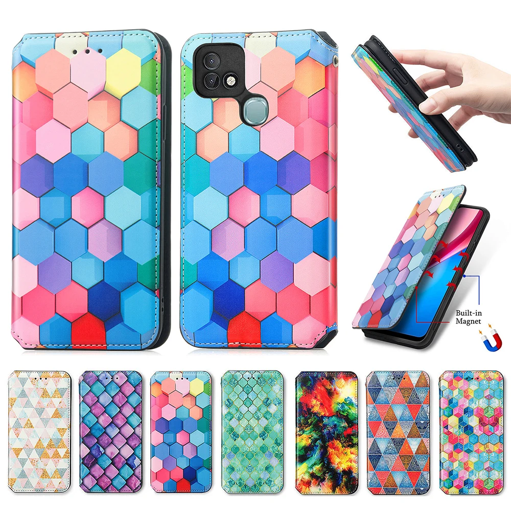 

For ZTE Blade 20 Smart A7S A5 2020 A31 A51 Lite A72 AXON 11 SE 5G Nubia Z30 Pro Libero 5G II Magnetic Leather Wallet Flip Cover