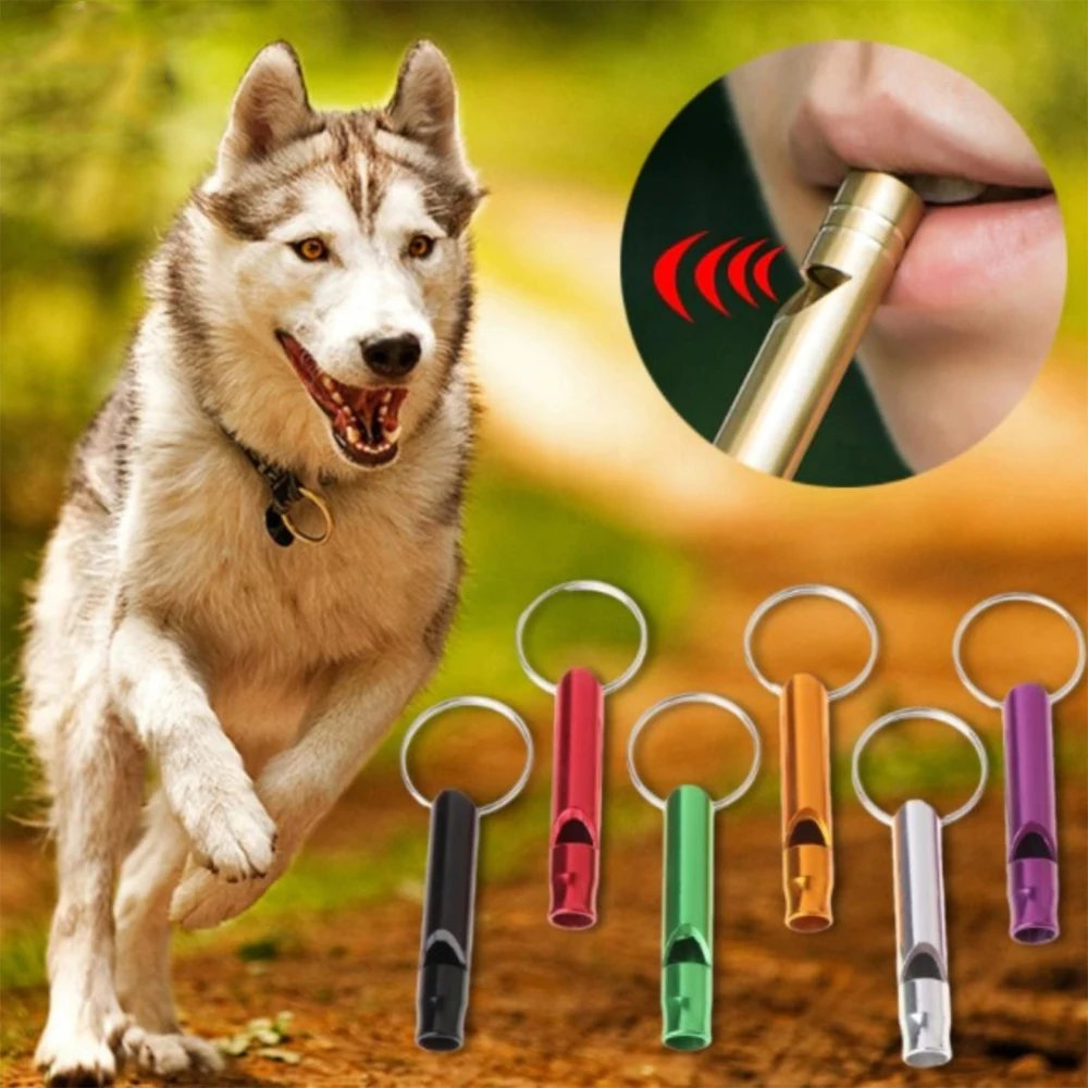 

Dogs Repeller Pet Dog Training Whistle Pitch Anti Bark Dogs Training Flute Pet Supplies Key Chain