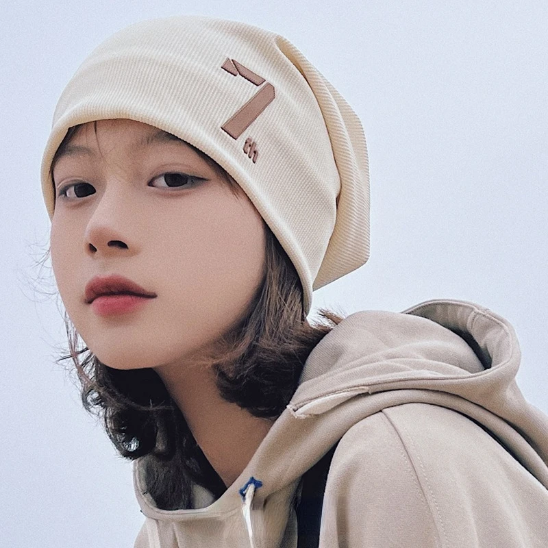 

Японские шапки-бини, шапка № 7, уличная шапка в стиле хип-хоп, универсальная шапка с ворсом, весенне-осенние стандартные шапки для мужчин и же...