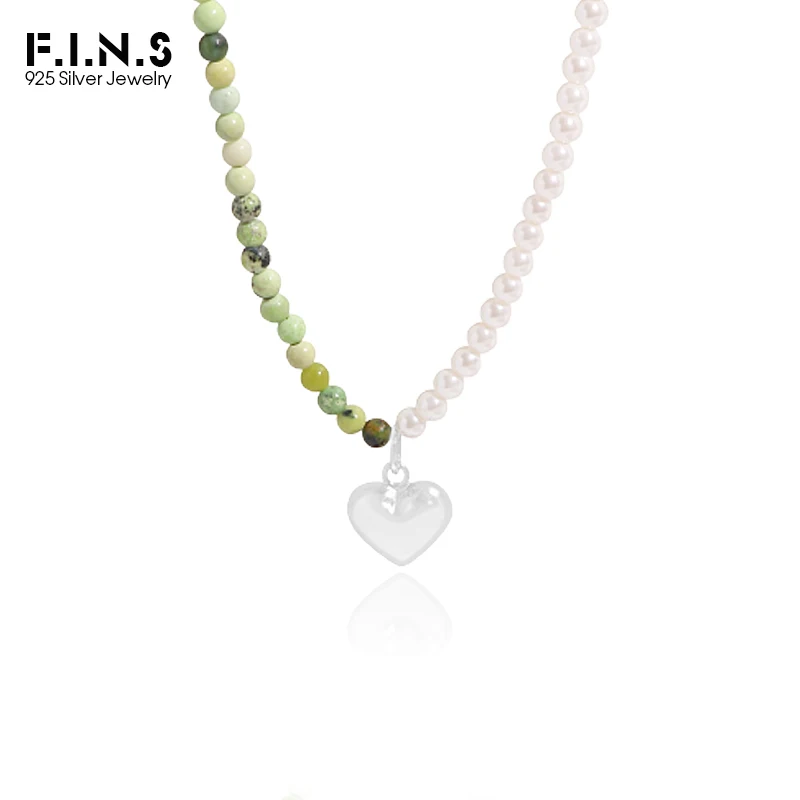 

Ожерелье женское из серебра 925 пробы с жемчужными бусинами и нефритом