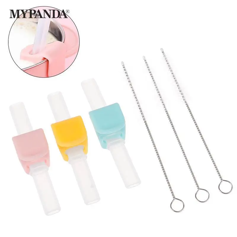 

Baby Feeding Straw Infant Learning Dish Silicone Spoon Drinking Water Straw Infant Feeding Tableware Supplies
