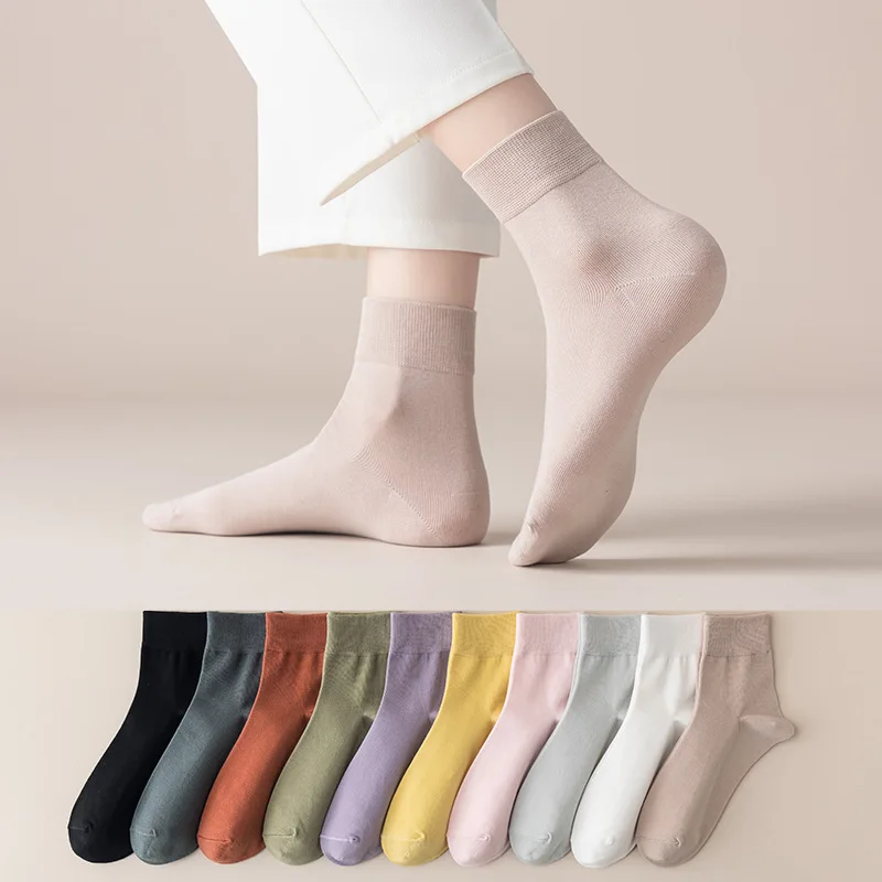 

5 пар, женские носки средней длины в японском стиле