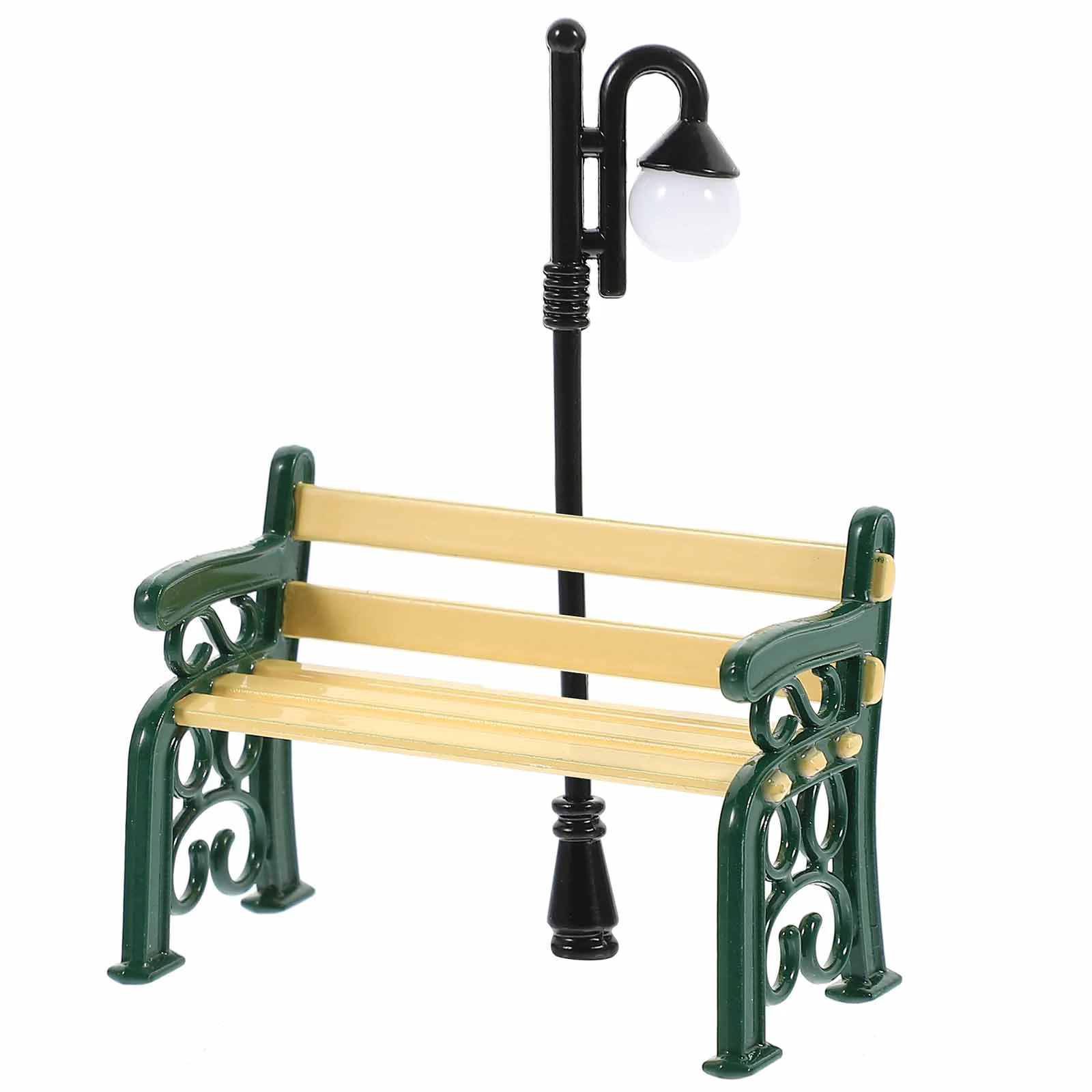 Модель уличного фонаря дома миниатюрная фигурка сказочная мебель огни игрушки