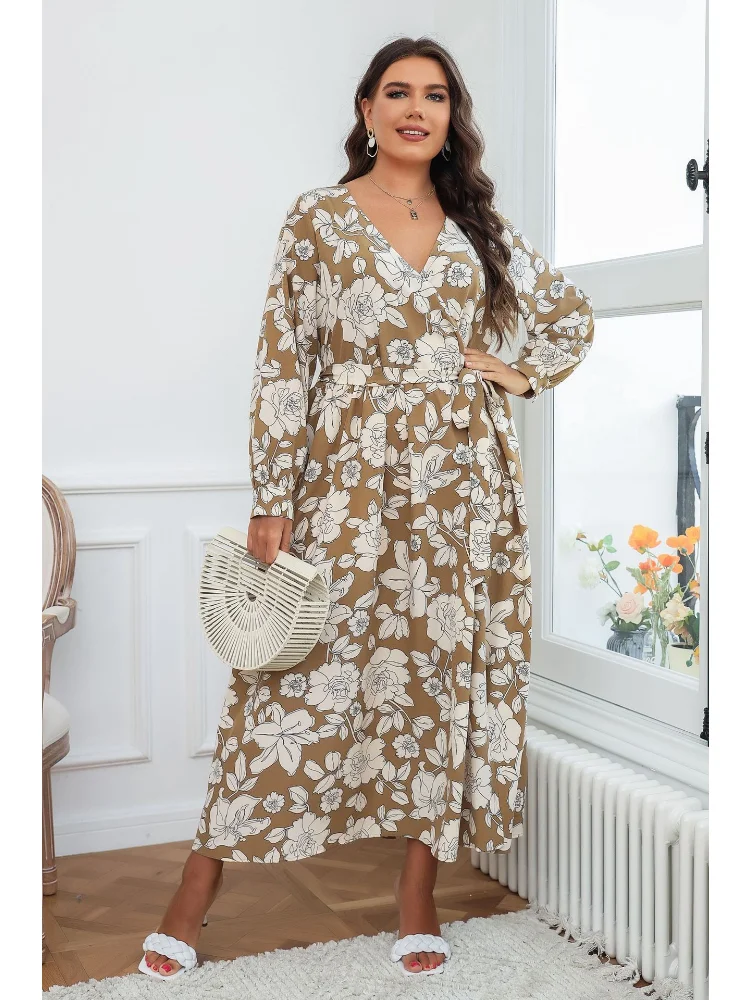 Large size women's dress new explosive fashion loose fat MM skirt plus size dresses