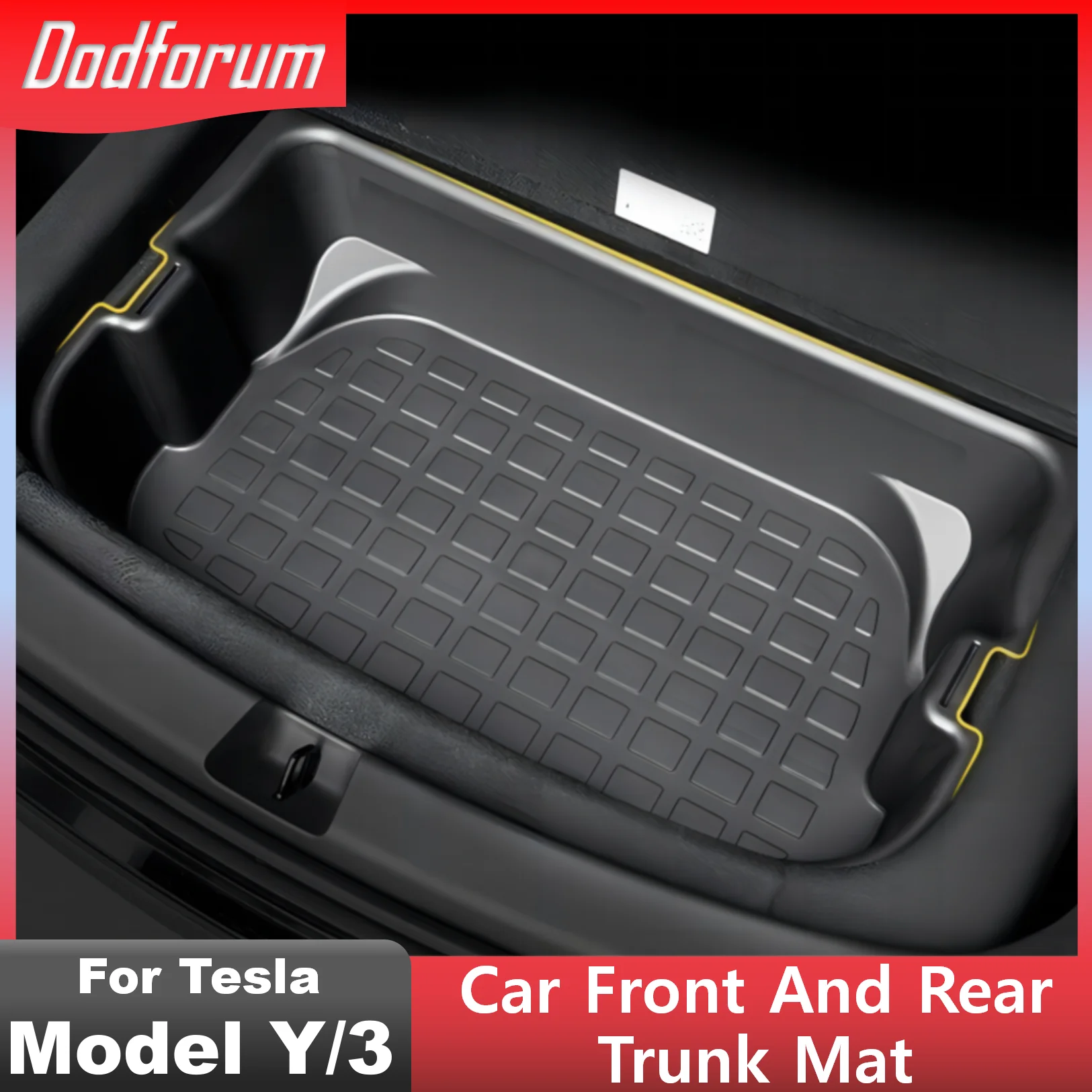 

Car Front And Rear Trunk Mat Auto Trunk Storage Mat ABS Storage Box Tailgate Storage For Tesla Model 3 Model Y 2023 Accessories