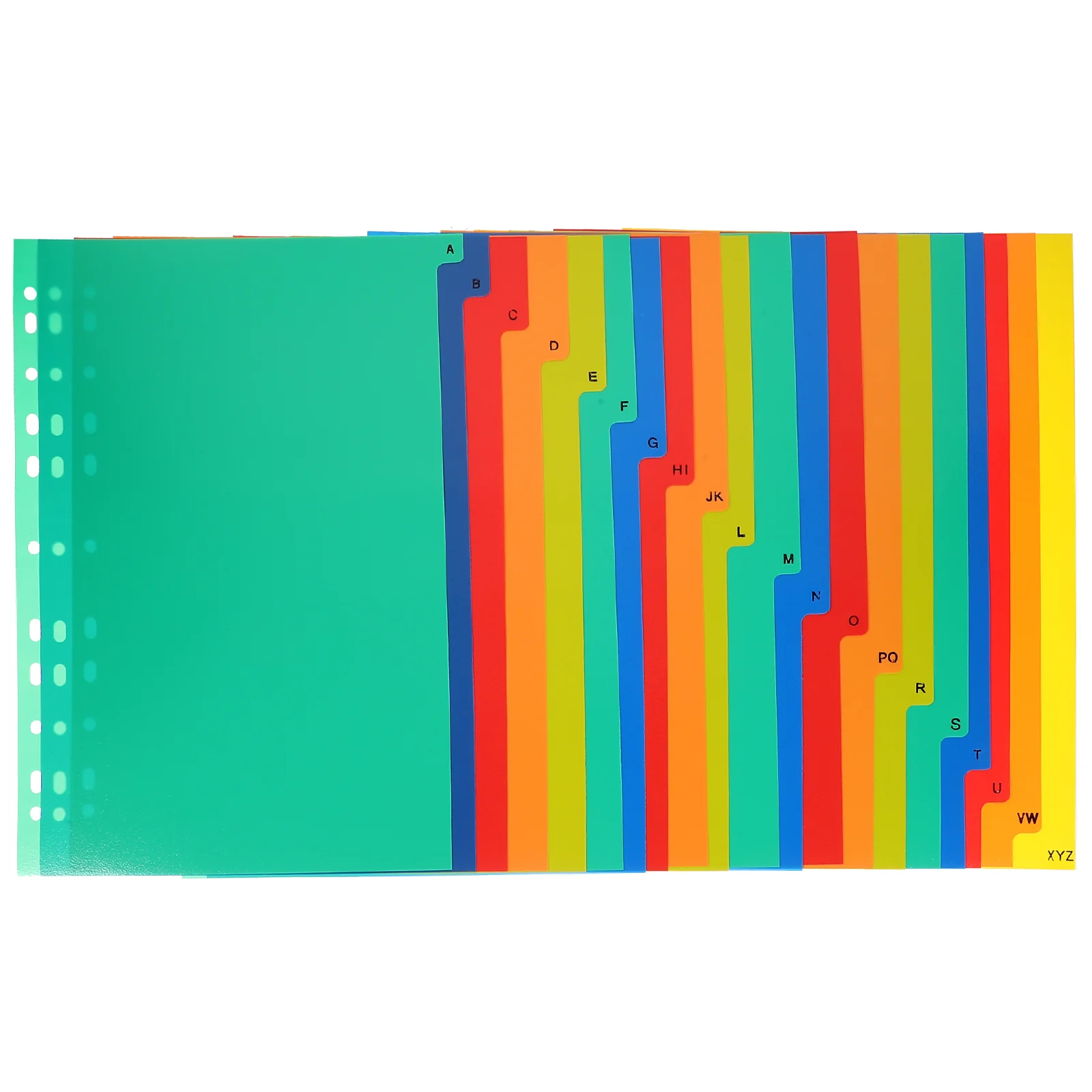 

21 Pcs Tags Notebook Index Dividers Label File Plastic Binder Tabs Punched Classification Office
