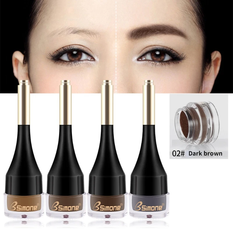 

Waterproof Sweat Air Cushion Eyebrow Cream Lasting Not Easy To Fade and Dye Eyebrow Cream 4 Color Liquid Eyebrows Tint Makeup