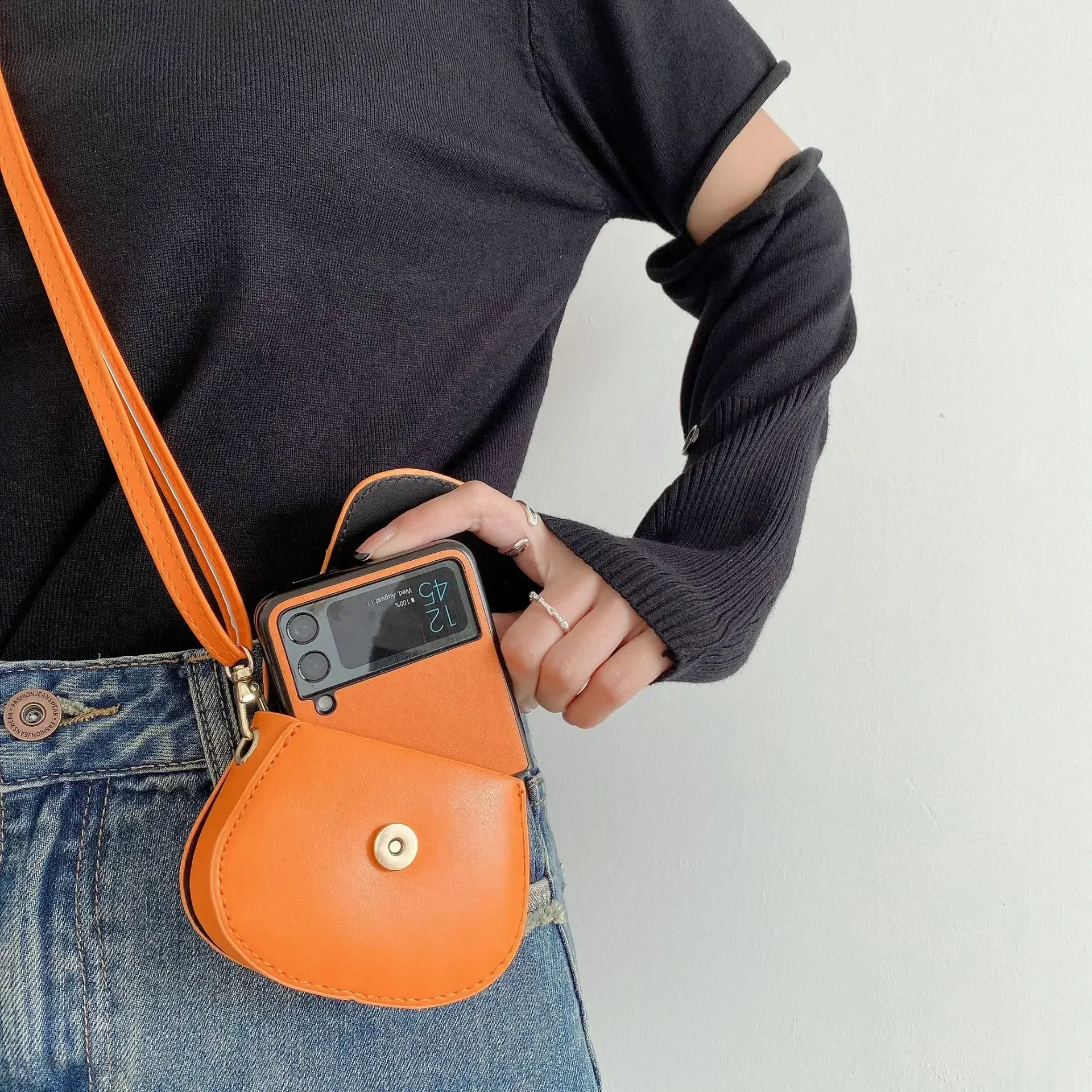 Сумка кросс-боди 2 в 1 чехол для телефона Samsung Galaxy Z Flip 6 5 4 3 Flip6