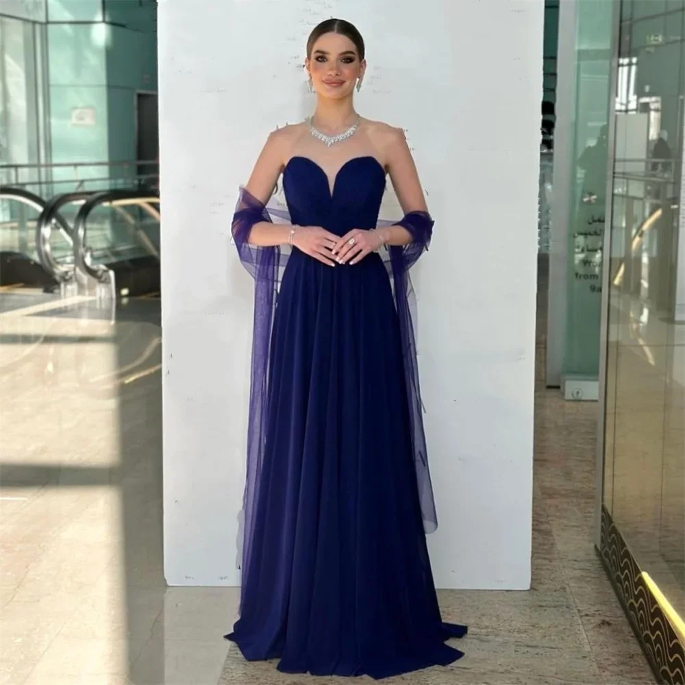 Вечернее платье Саудовской Аравии по индивидуальному заказу трапециевидной