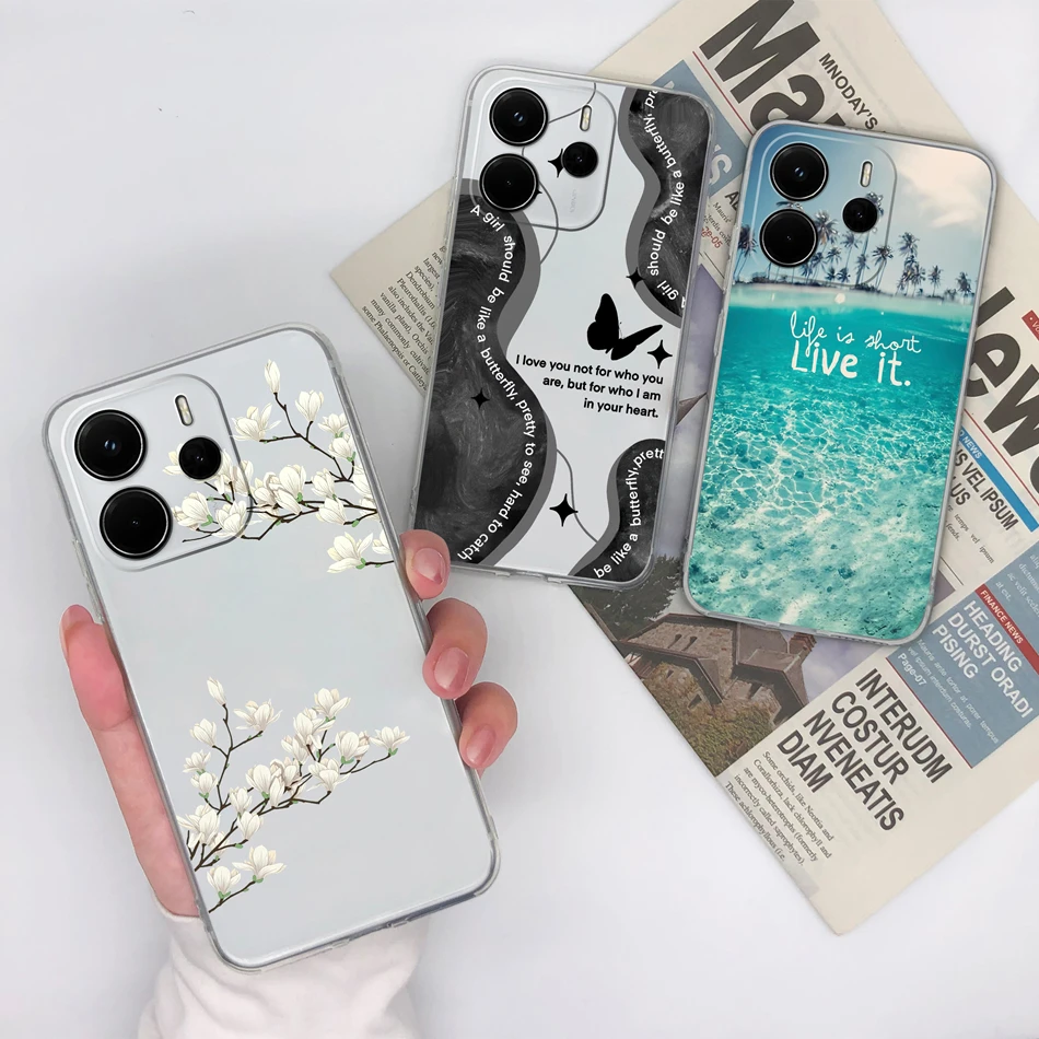 Чехол для Xiaomi Redmi Note 14 4G европейская версия чехол телефона мягкие прозрачные